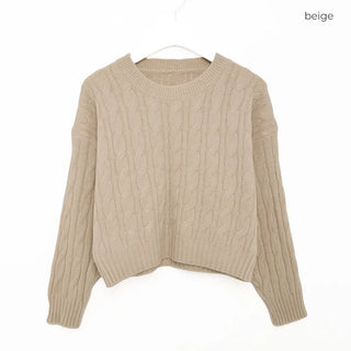 Twisted Cropped Knit
