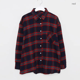Oversized check shirt