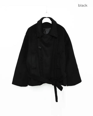 Trench-style mid-length jacket