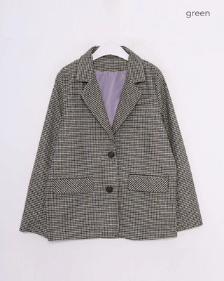 Basic check jacket