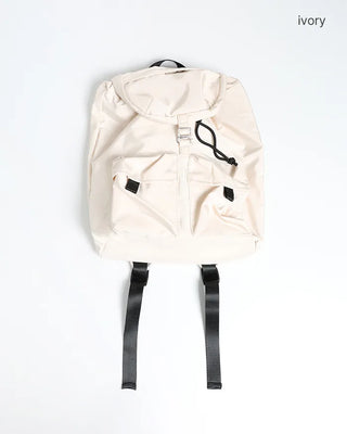Square pocket nylon backpack