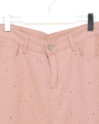 Cubic denim pants