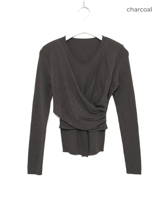 Wrap Point Slim Fit Knit