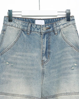 (Unisex) York Side Tuck Balloon Jeans