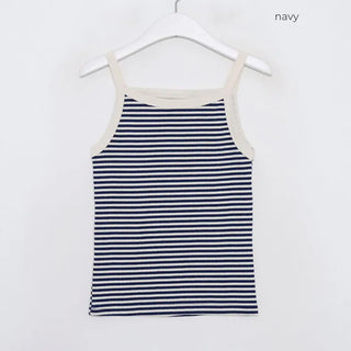 Striped ribbed camisole