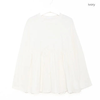 Shirred Flare T-shirt