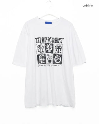 (Unisex) TROPICOAST Pigment Half T-Shirt