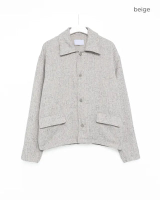 Tweed collar jacket