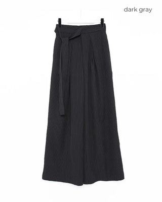 Tie-stripe slacks