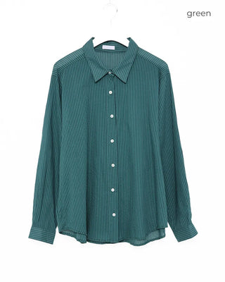 Striped cotton rayon shirt