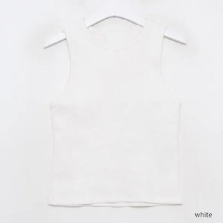 Simple ribbed tank top