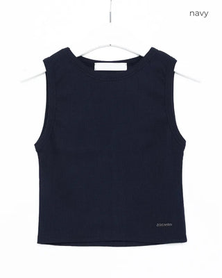 Silverpoint Rib Cropped Sleeveless