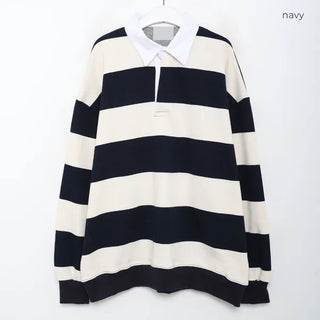 Unisex striped color sweatshirt