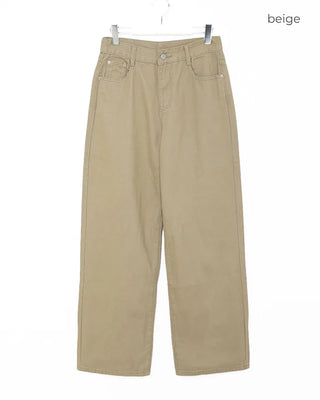 Cotton wide-leg pants