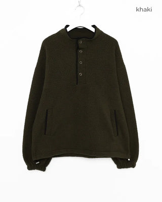 Half-neck button fleece