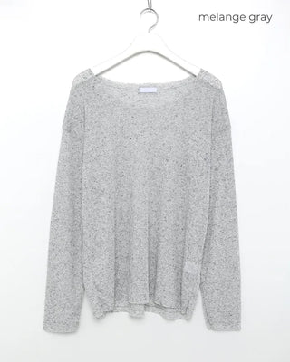 (Unisex) Boat Neck Knit T-Shirt