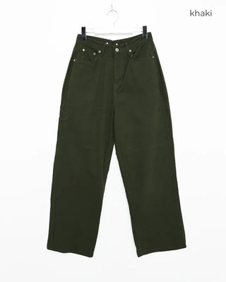 Cotton wide-leg pants