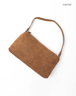 Suede tote bag