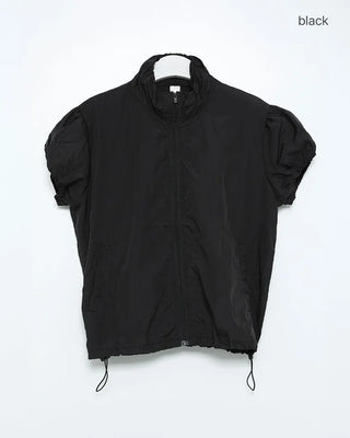 Puff Sleeve Zip-Up Windbreaker