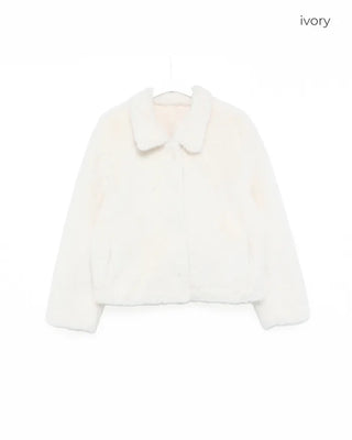 Colored fur jacket