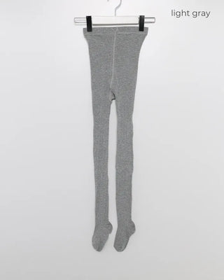 Ribbed simple tights