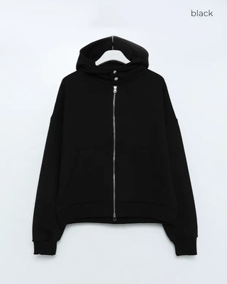 (Unisex) Crop Fit Hooded Parka