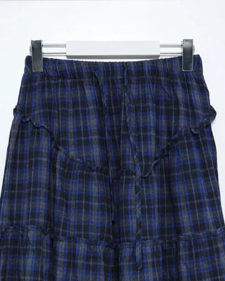Checked vintage long skirt