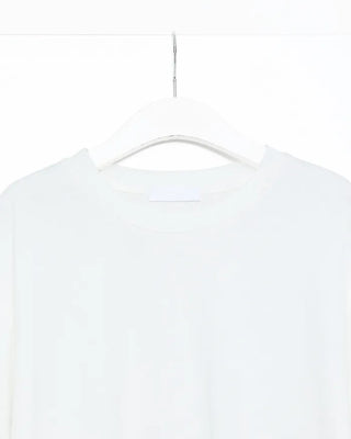Oversized sheer short-sleeved T-shirt