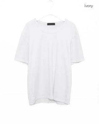 U-neck simple short-sleeved T-shirt