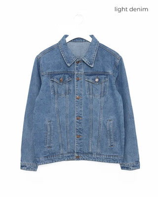 (Unisex) Double-Seam Denim Jacket