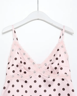 Dot lace point camisole