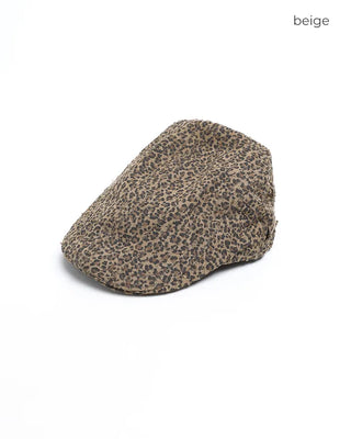Leopard print hunting hat