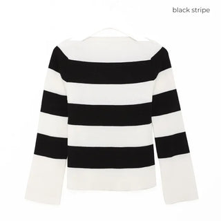 Boat neck knit