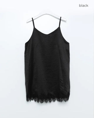 Lace mini camisole dress