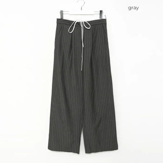 String stripe wide slacks