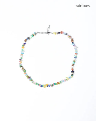 Colored bead necklace