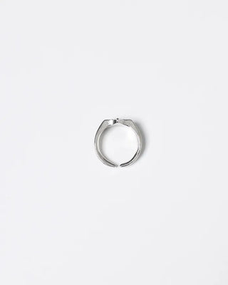 Black Star Stone Silver Ring