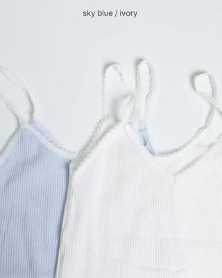 Lace-point camisole