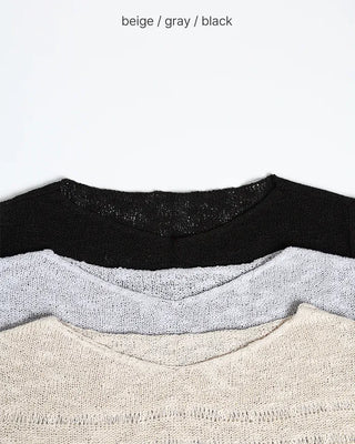 Loose-fitting sheer knit