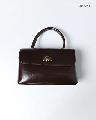Square top handle tote bag