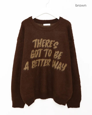 Lettering knit