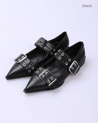 Studded buckle Mary Jane