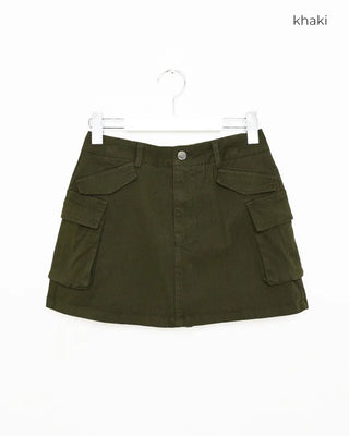 Cargo mini skirt