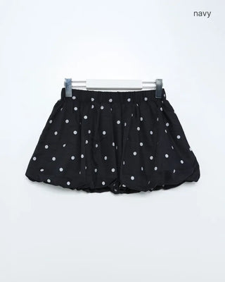 Polka Dot Pumpkin Balloon Fit Mini Skirt