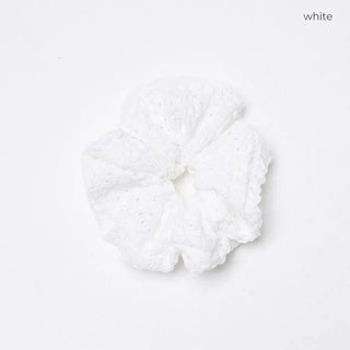 Lace hair scrunchie