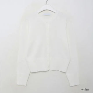 Basic color cardigan
