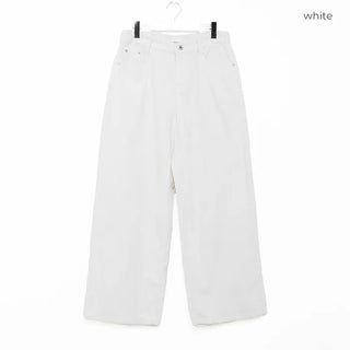 Corduroy wide-leg pants