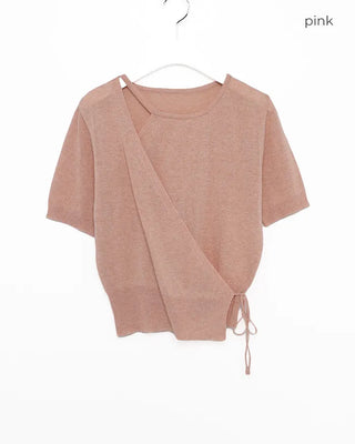 Asymmetrical Wrap Knit