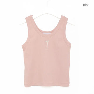 Ribbon stitch sleeveless
