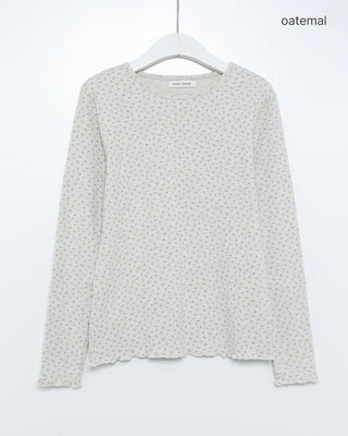 Flower Pointelle T-shirt